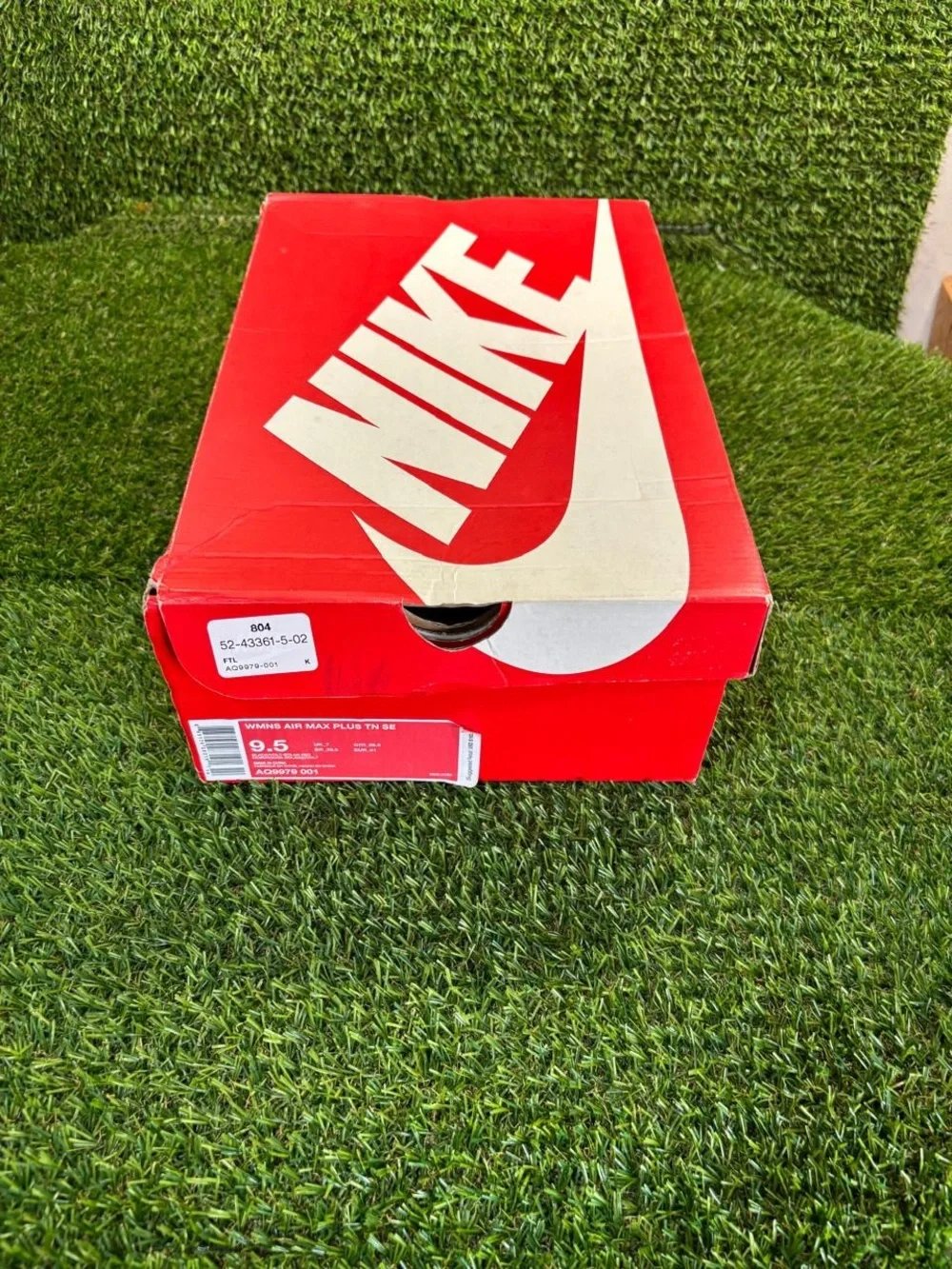 Empty Nike Box Only (No Shoes) – Nike Air Max Plus TN SE Women’s Size 9.5
